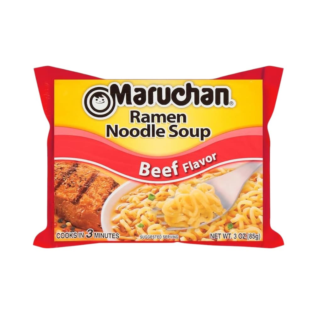 Sopa de fideos sabor a res Maruchan (85 g / 3 oz) - Imagen 1