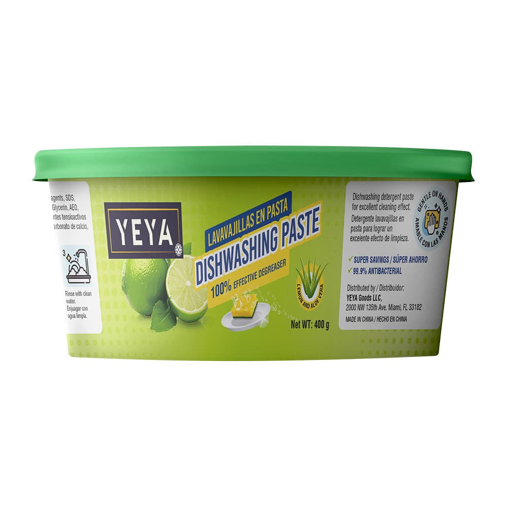 Lavavajillas en pasta - limón y aloe vera - Yeya (400 g / 14.10 oz) - Imagen 1