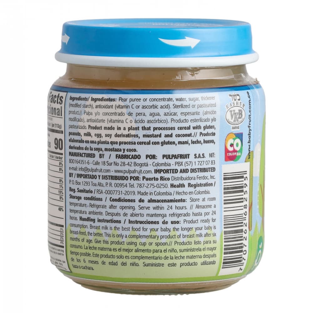 Compota de pera Baby Fruit (24 x 113 g / 3.98 oz) - Miniatura 3