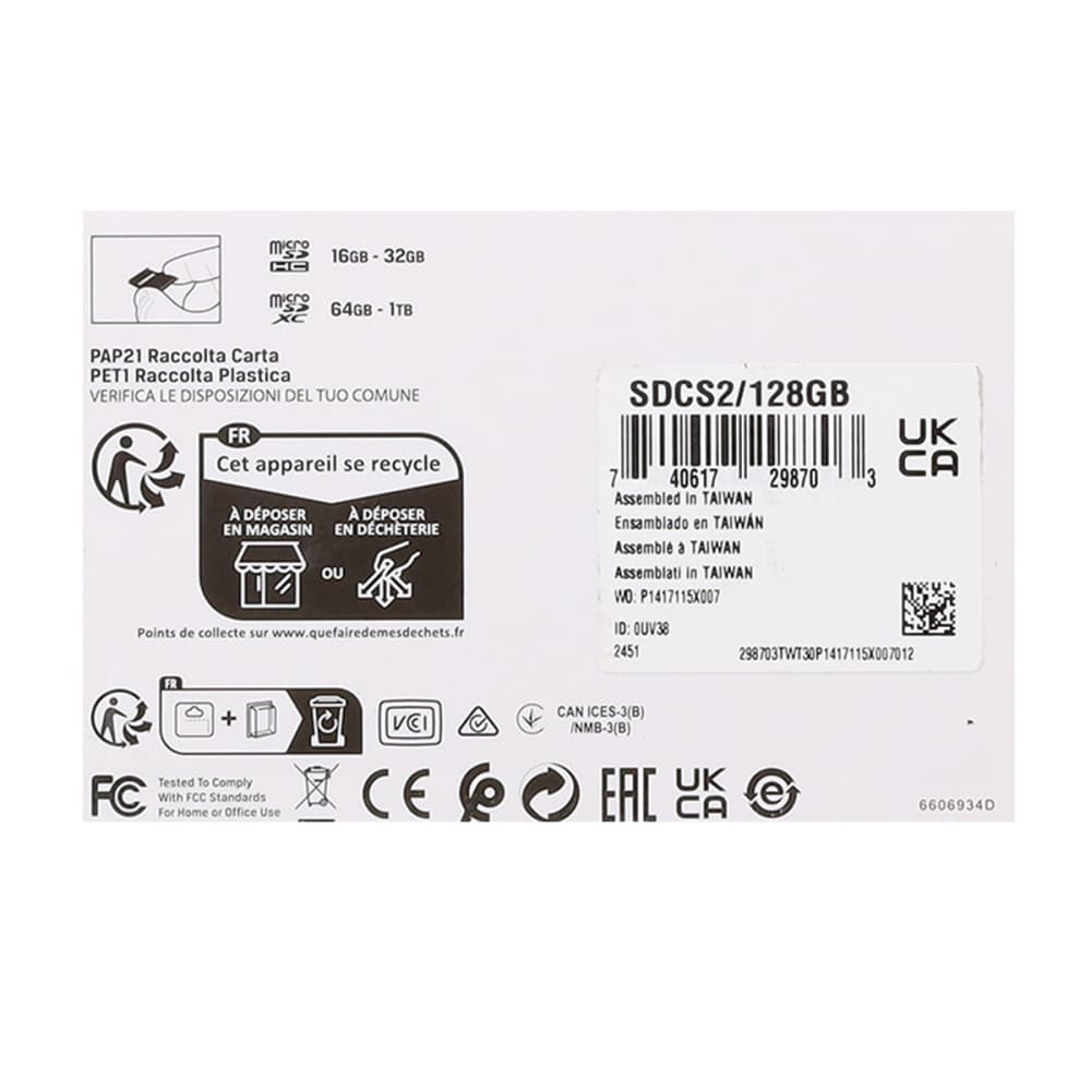 Memoria micro SD de 128 GB 100MB/s con adaptador Kingston - Miniatura 2