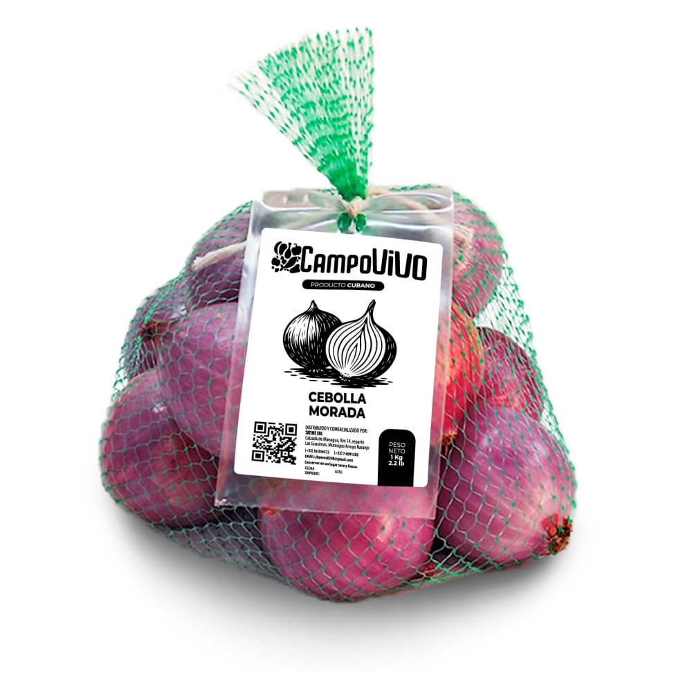 Cebolla morada Campo Vivo (1 Kg / 2.2 lb) - Miniatura 1