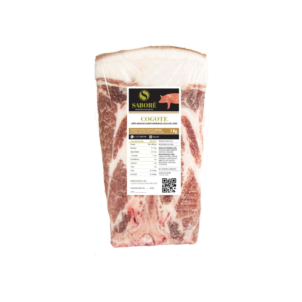 Cogote de cerdo Saboré (1 kg / 2.2 lb) - Miniatura 1