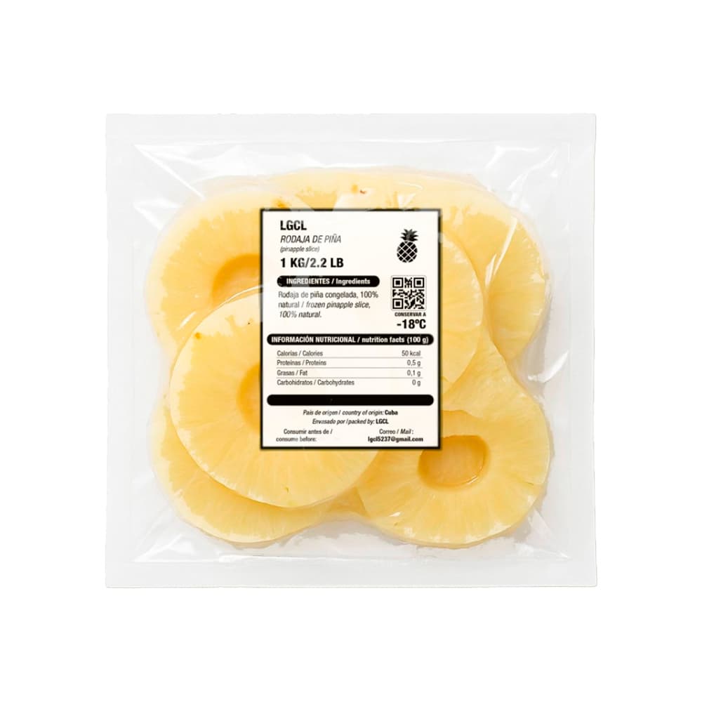 Rodaja de piña LGCL (1 kg / 2.2 lb) - Miniatura 2
