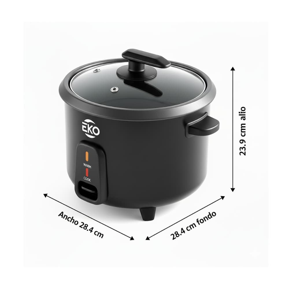 Olla arrocera eléctrica negra Eko CFXB-1.8EKO - Miniatura 2