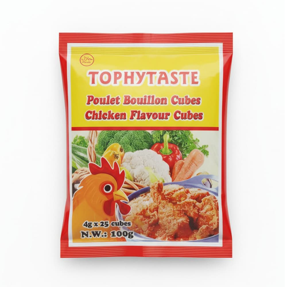 Cubitos concentrados sabor a pollo Tophytaste (25 x 4 g) - Imagen 1