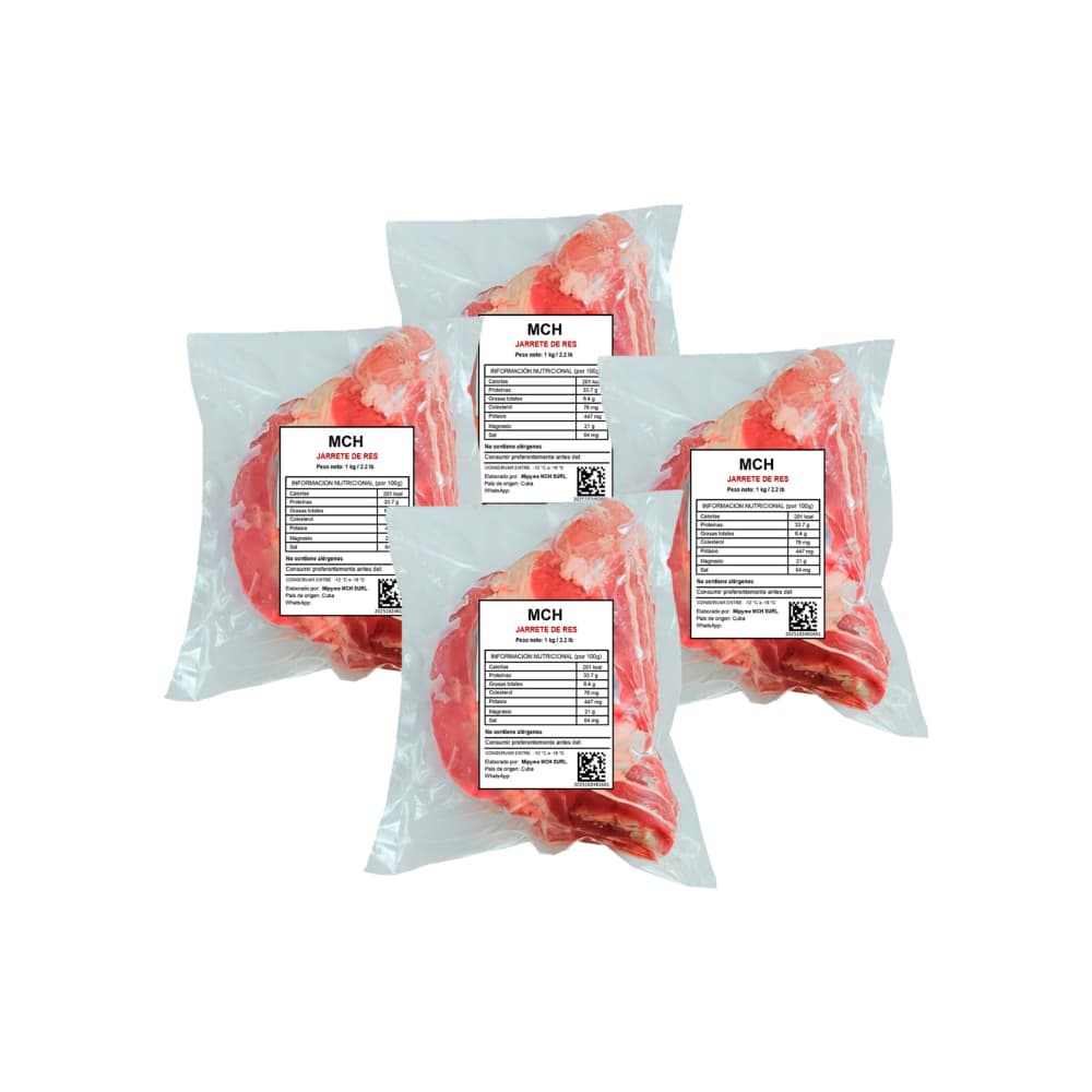 Jarrete de Res  MCH (4 x 1 kg / 2.2 lb) - Imagen 1