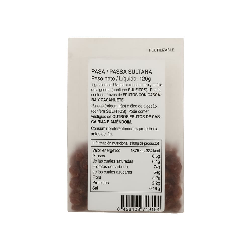 Frutos secos pasas Sagacor (120 g / 4.23 oz) - Miniatura 2