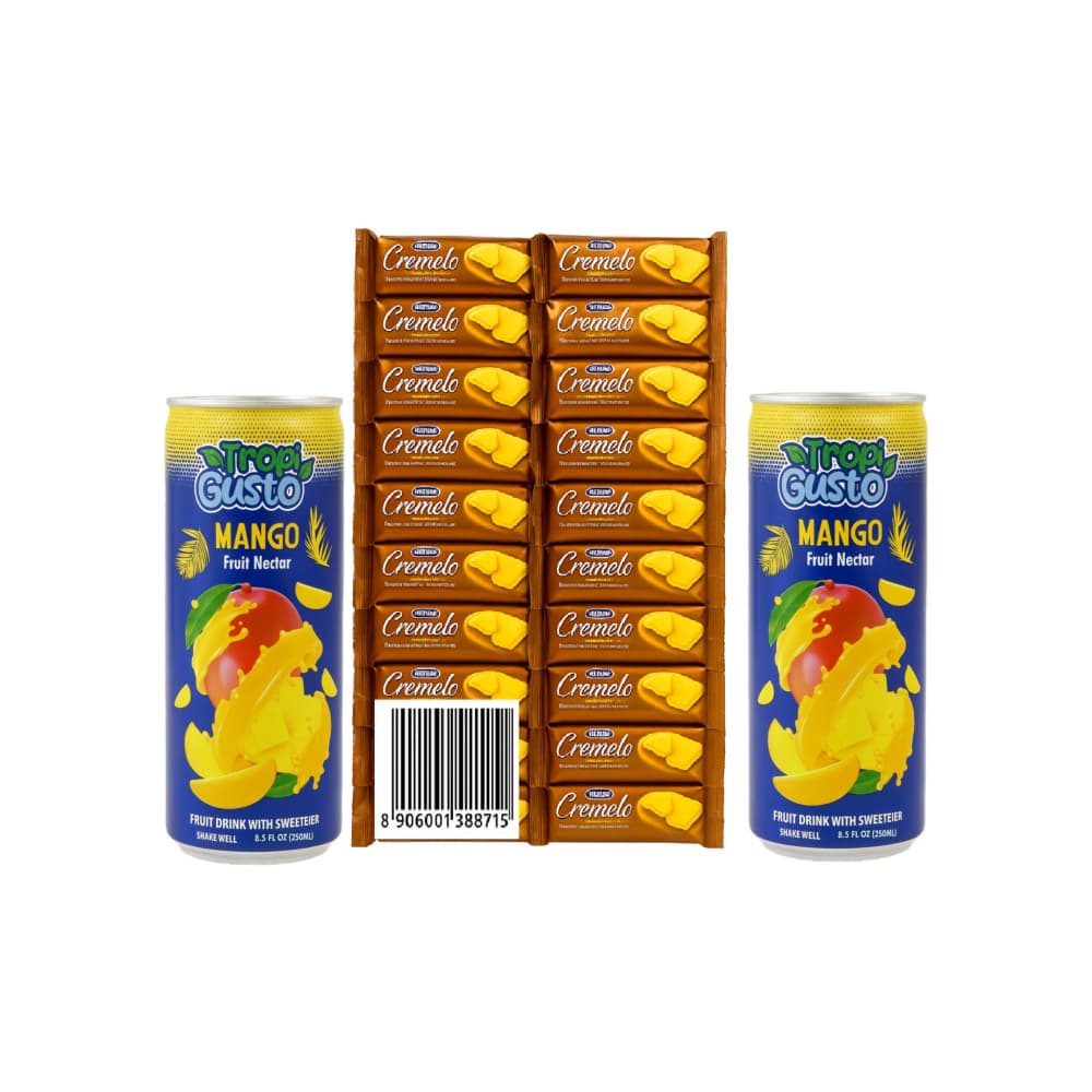 Galletas sándwich con crema sabor a chocolate Cremelo Mrs. Bector's Cremica (440 g / 15.5 oz) + Néctar de fruta sabor mango Tropi Gusto (250 ml) - Miniatura 1