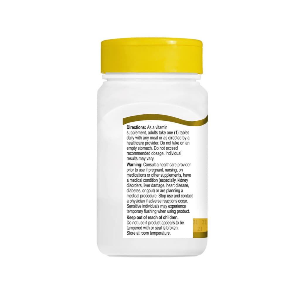 Niacina de liberación prolongada 250 mg 21st Century (110 tabletas) - Miniatura 4