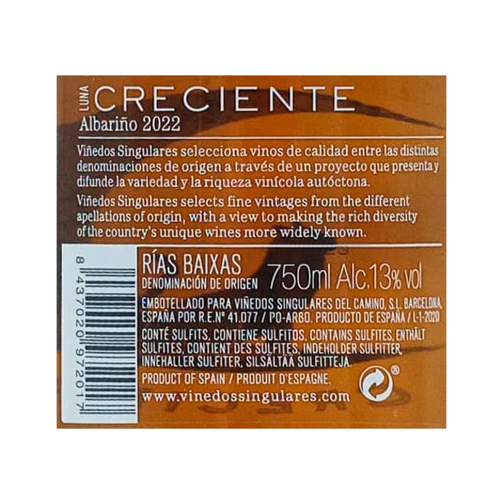 Vino blanco Creciente (750 ml) - Miniatura 3