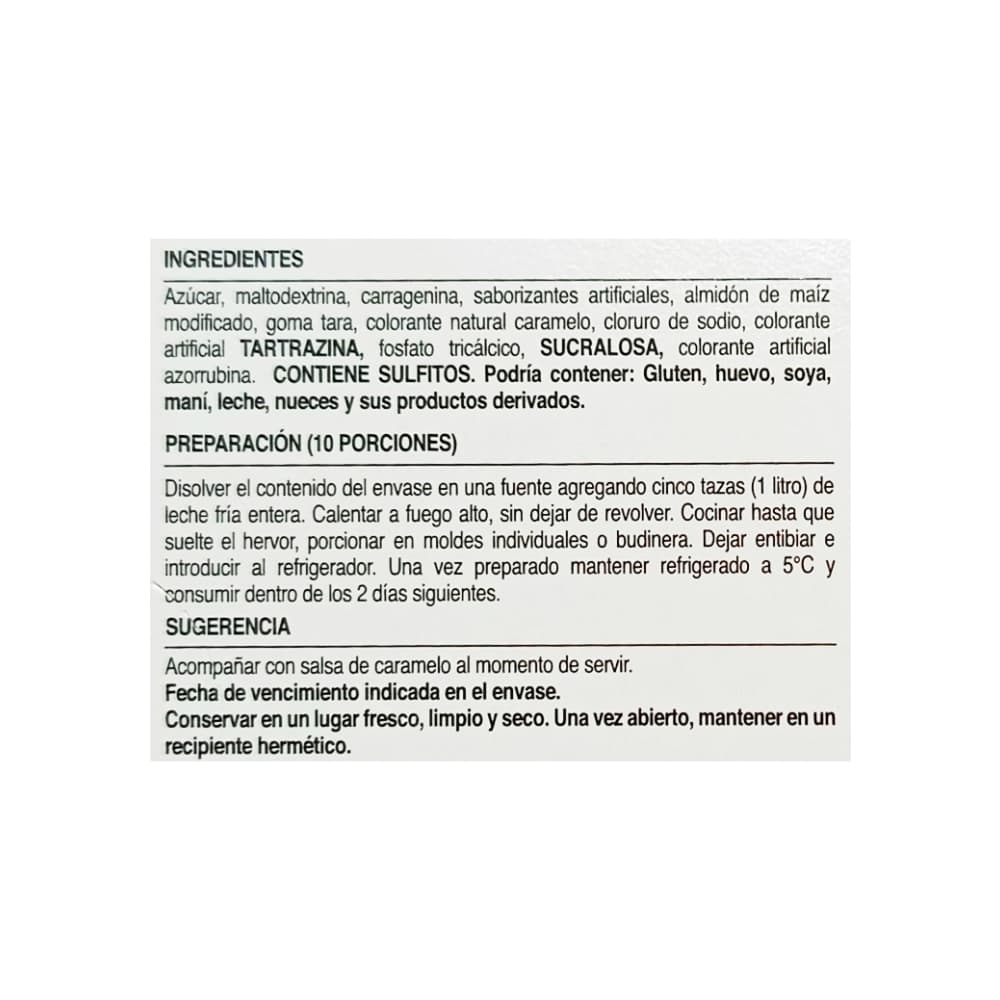 Flan sabor manjar Macro Food (90 g / 3.17 oz) - Miniatura 4