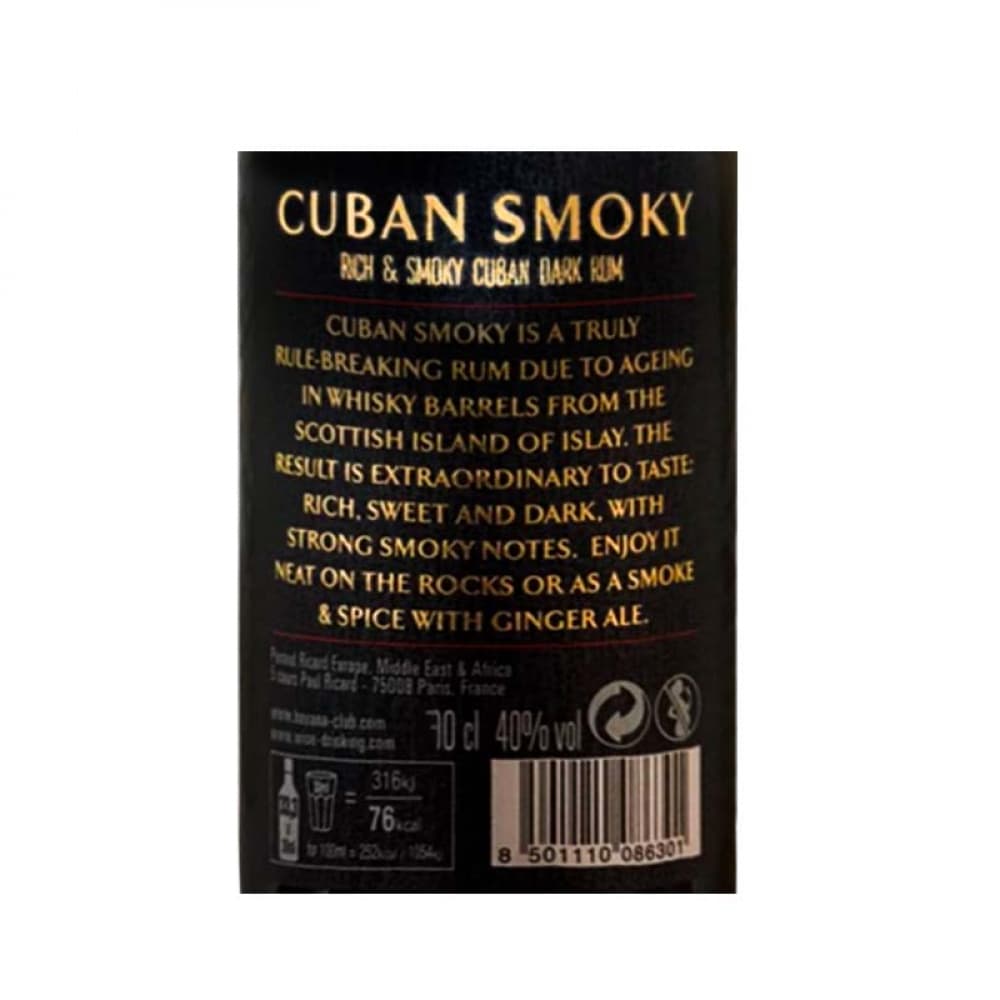 Ron Cuban Smoky Havana Club (700 ml) - Miniatura 3