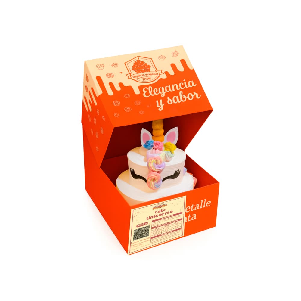 Cake unicornio de dos pisos Kaona (25 comensales) - Miniatura 3