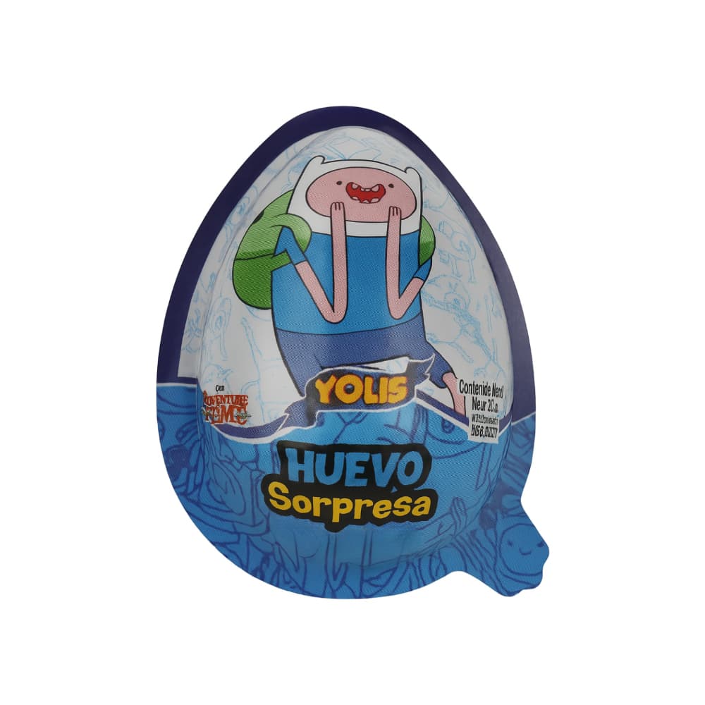 Huevo Sorpresa de chocolate con galleta sabor artificial a chocolate Yolis (18 g) - Imagen 1