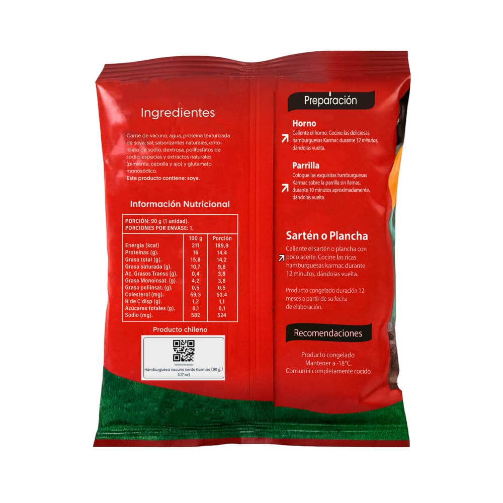 Hamburguesa vacuno cerdo Karmac (90 g / 3.17 oz) - Miniatura 4