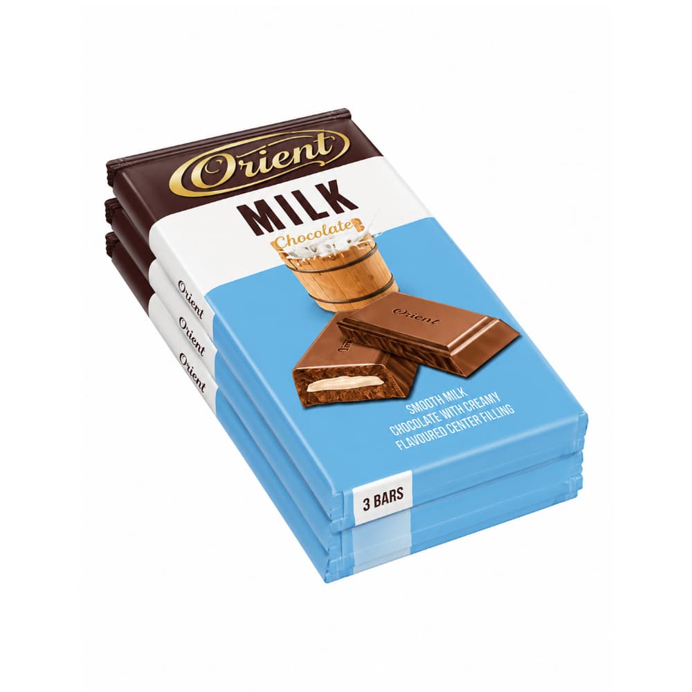 Tabletas de chocolate con leche rellenas con crema de leche Tayas Orient (3 x 80 g / 2.82 oz) - Miniatura 1
