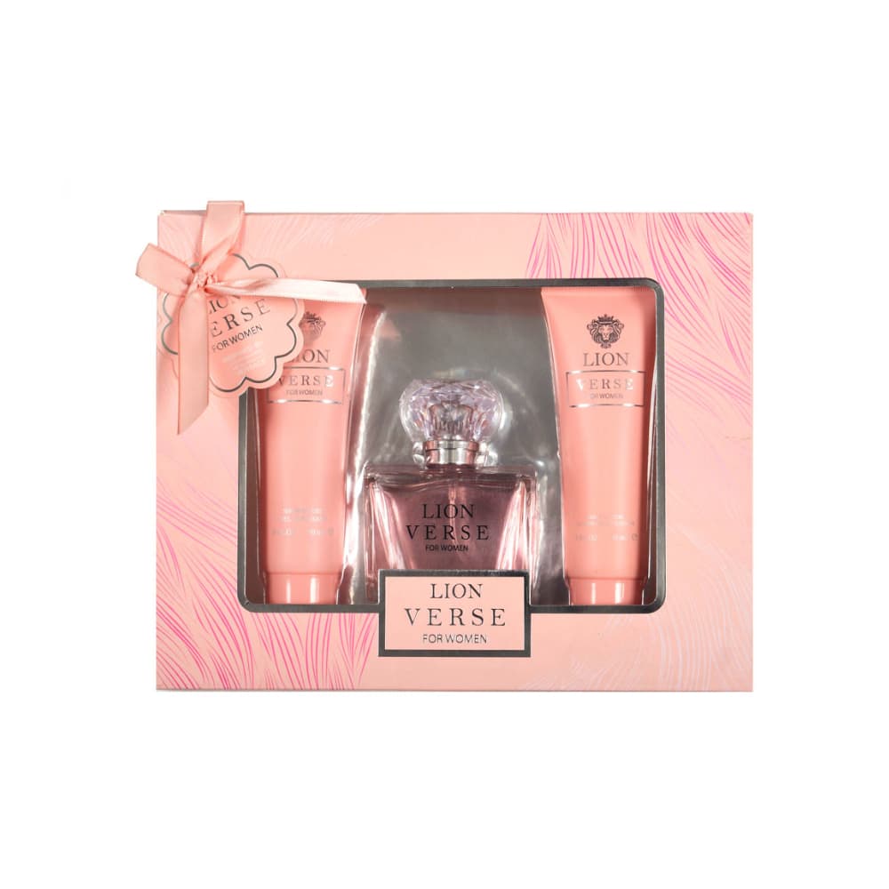 Estuche de regalo para mujer con perfume, loción corporal y gel de ducha Lion Verse EBC - Imagen 1
