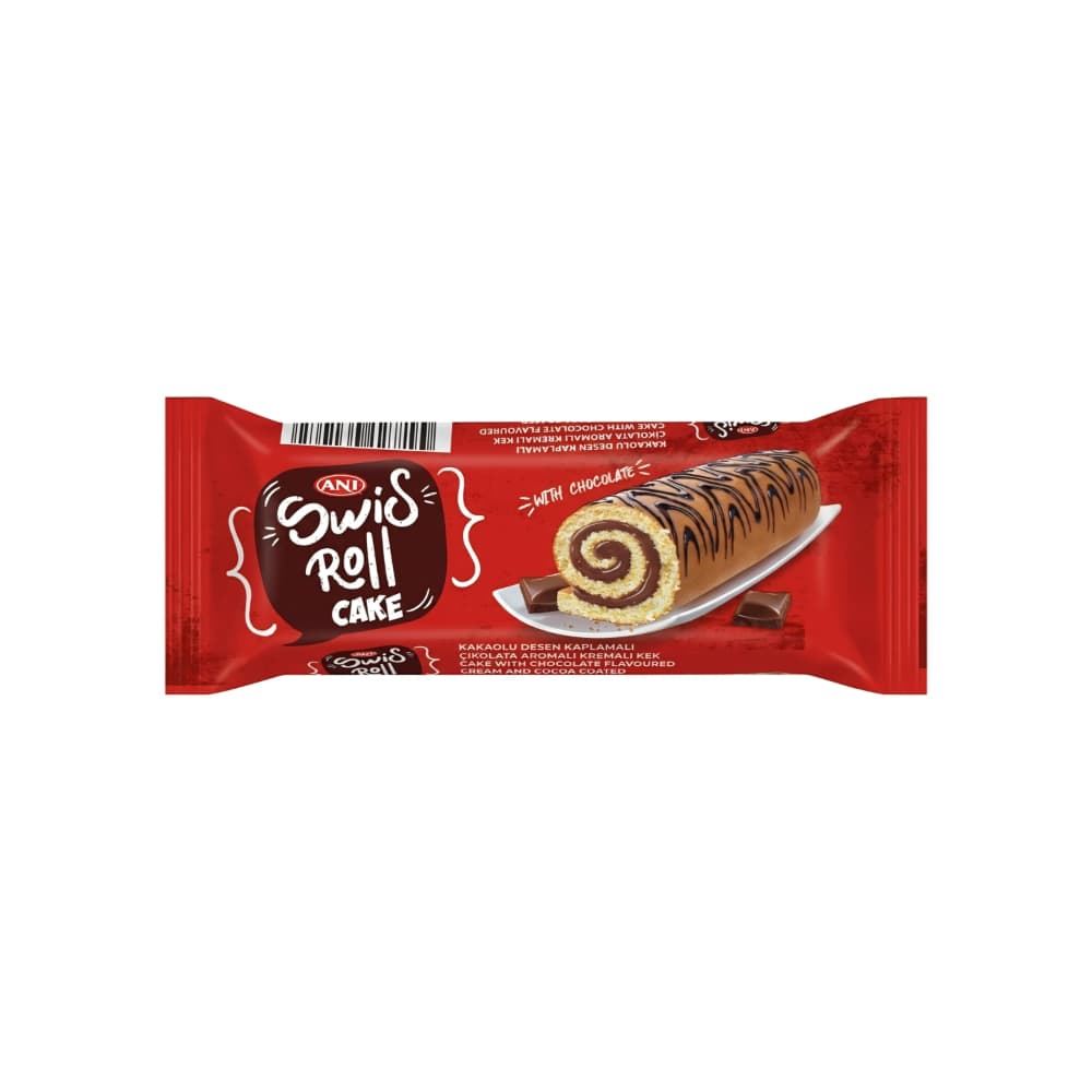 Pastelito enrollado con relleno de chocolate Swis ANI (50 g / 1.76 oz) - Imagen 1