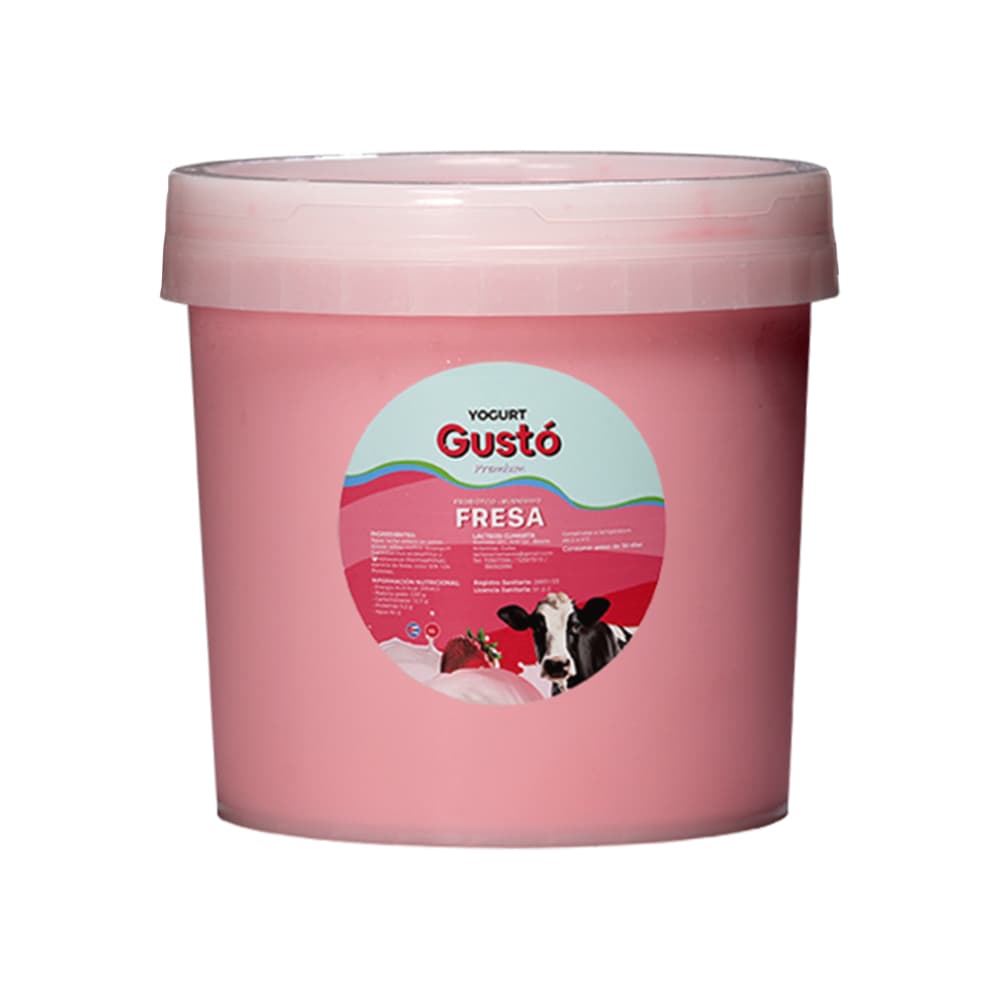 Yogur Probiótico Premium de fresa Gustó (4 L) - Miniatura 4