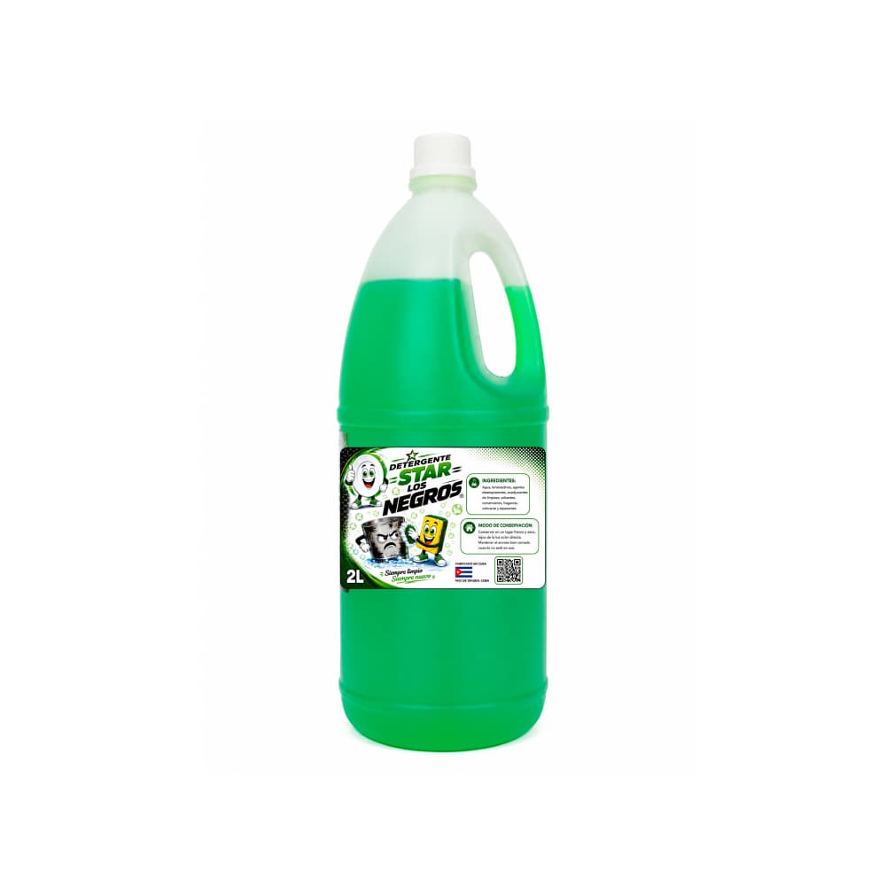 Detergente líquido lavavajillas Star Los Negros (2 L) - Miniatura 1