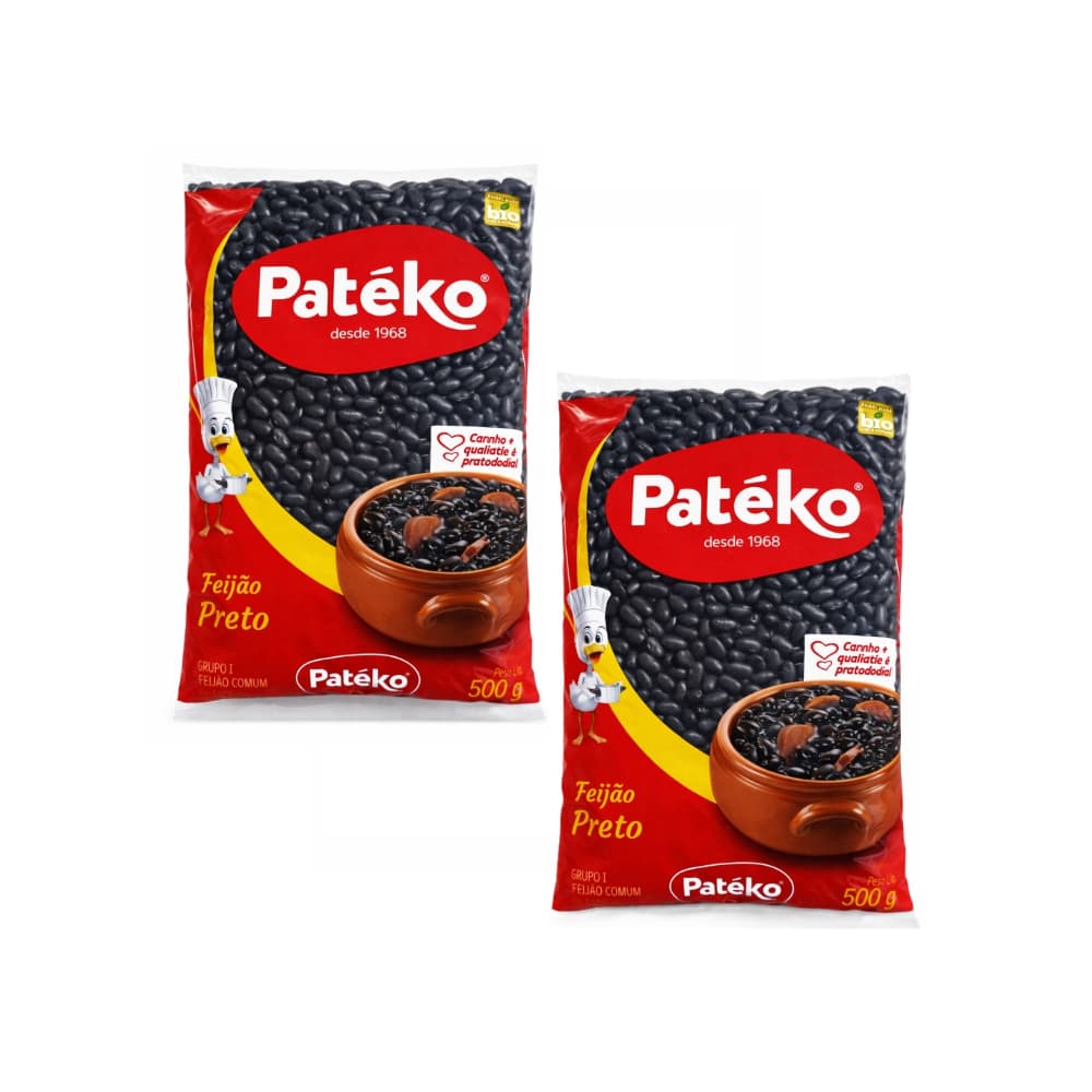 Frijol negro Pateko (2 x 500 g / 1.1 lb) - Miniatura 1