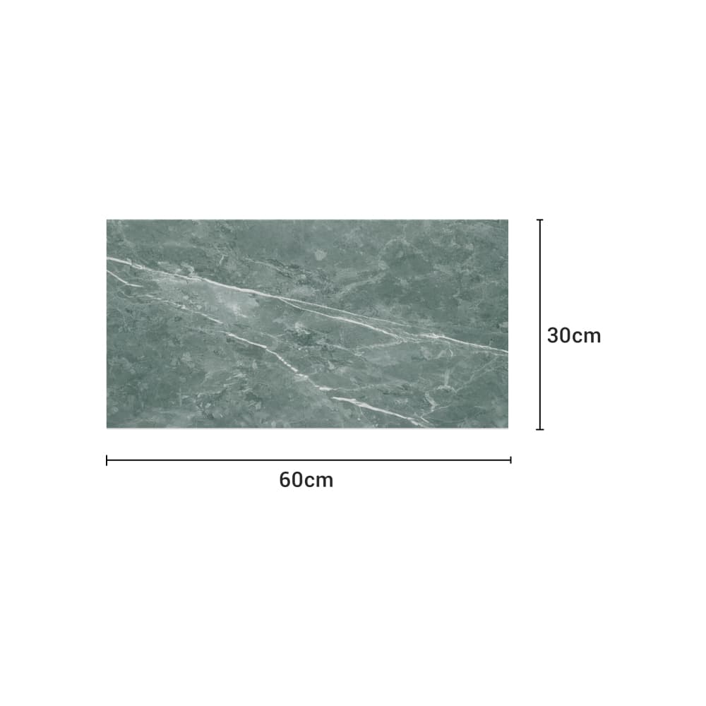 Caja de losas verde oscuro de cerámica esmaltada para paredes 300 mm x 600 mm Zeric G-50 (5 U) - Miniatura 3