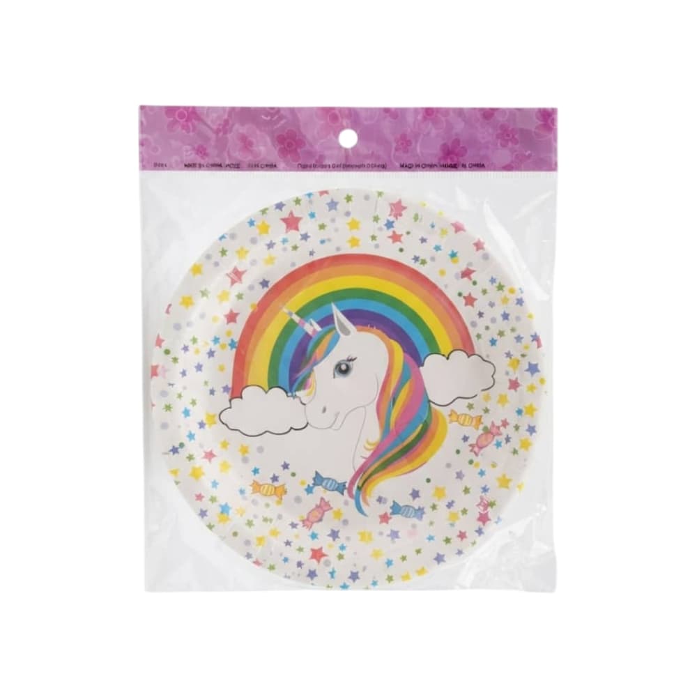 Juego de platos desechables con temática de unicornio Gutza (10 u) - Miniatura 2