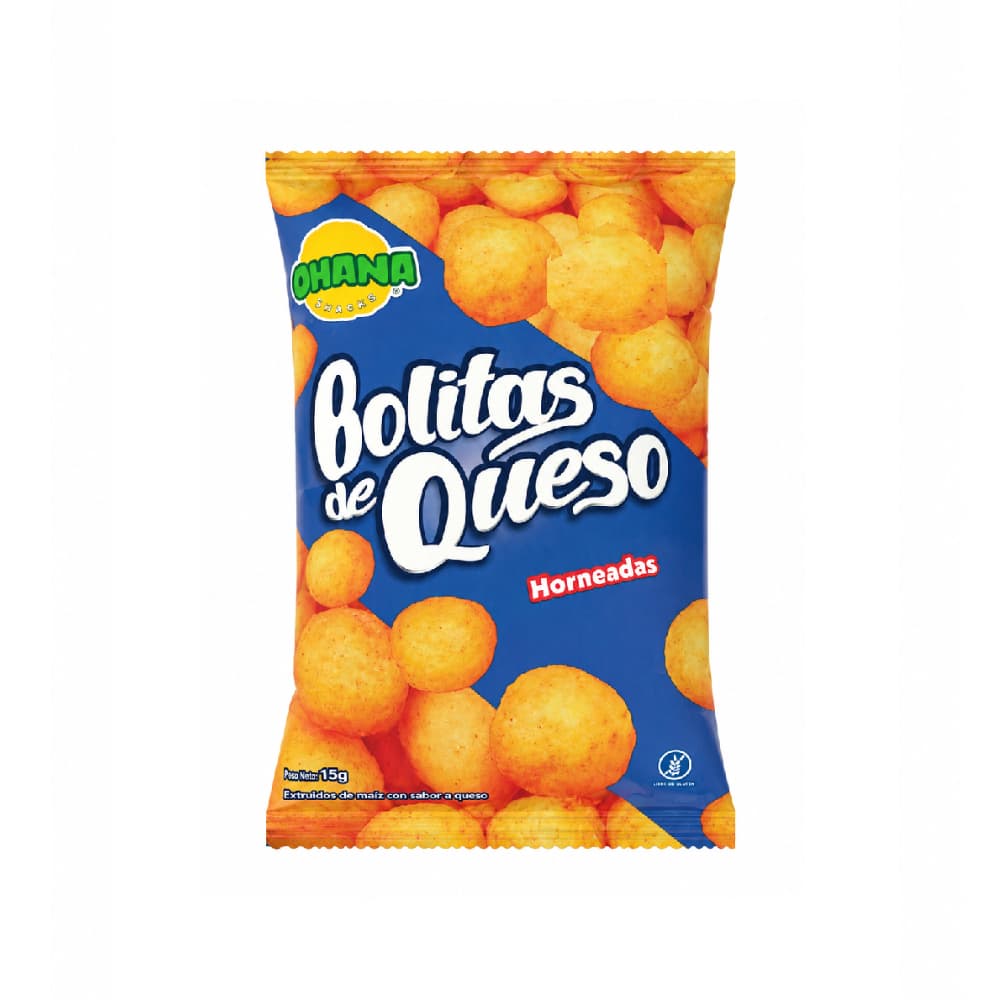 Bolitas de queso horneadas Ohana (15 g) - Miniatura 1