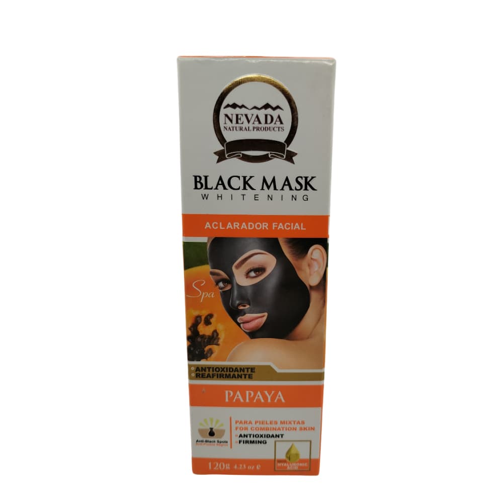 Aclarador facial -máscara- negra de papaya NNP (120 g / 4.23 oz) - Imagen 1
