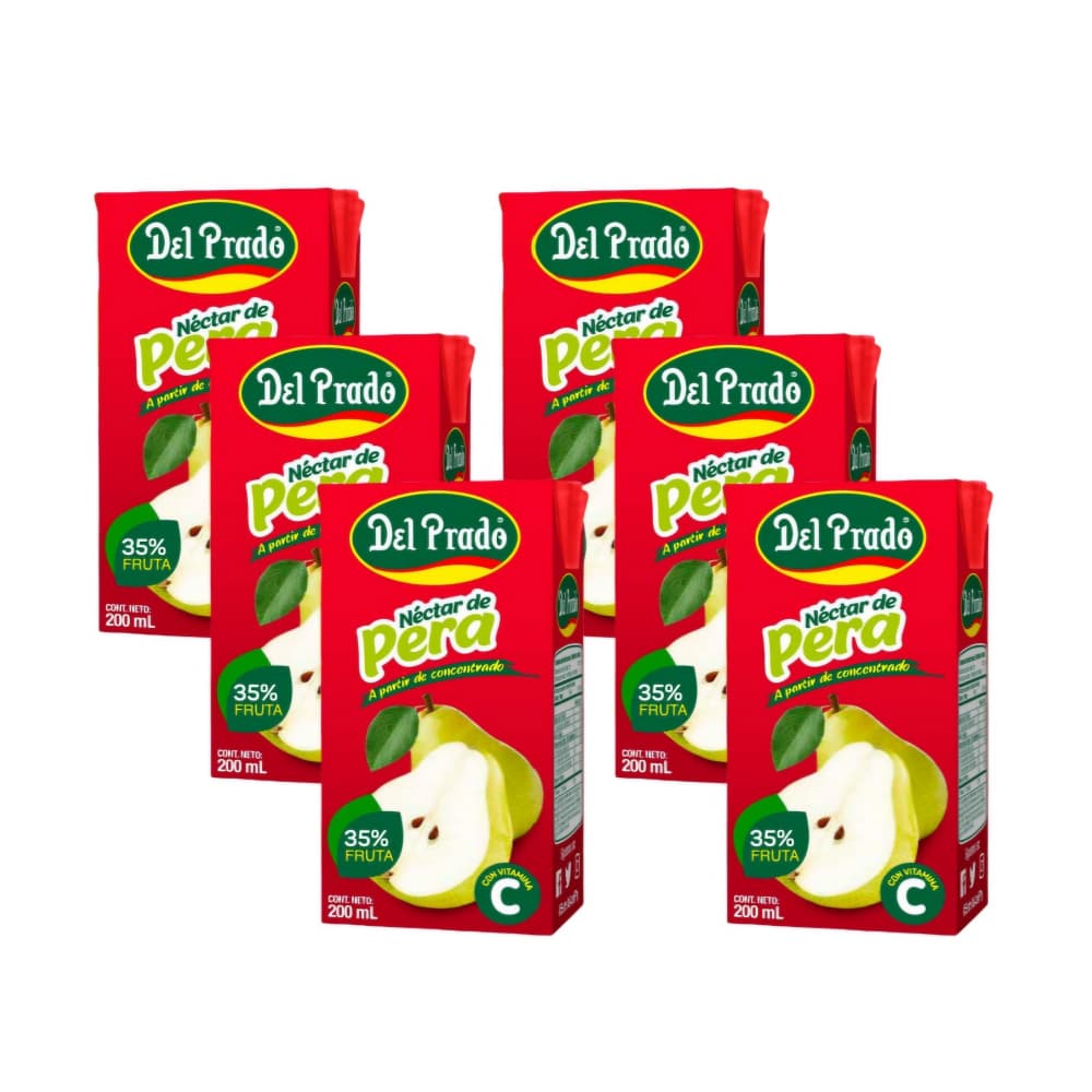 Néctar de pera Del Prado (6 x 200 ml) - Imagen 1