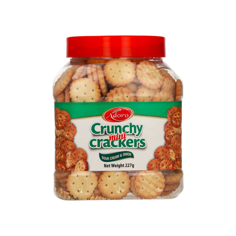 Galleticas saladas crujientes sabor crema y cebolla Adoro (227 g / 8 oz) - Imagen 1