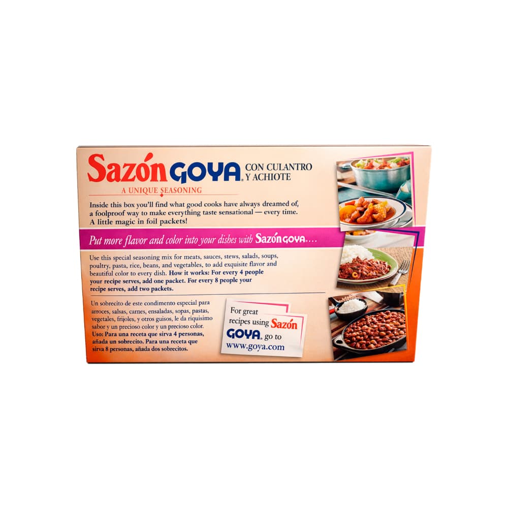 Sazón con culantro y achiote Goya (180 g / 6.34 oz) - Miniatura 7