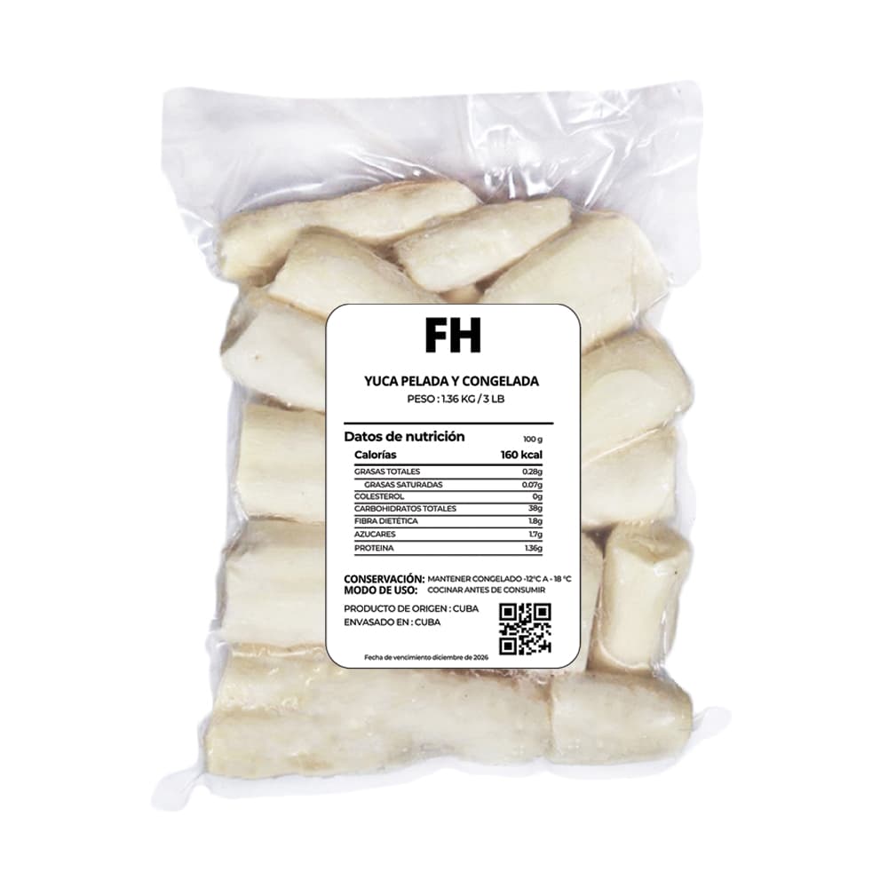 Yuca pelada y congelada Fresco Habana (1.81 kg / 4 lb) - Miniatura 3