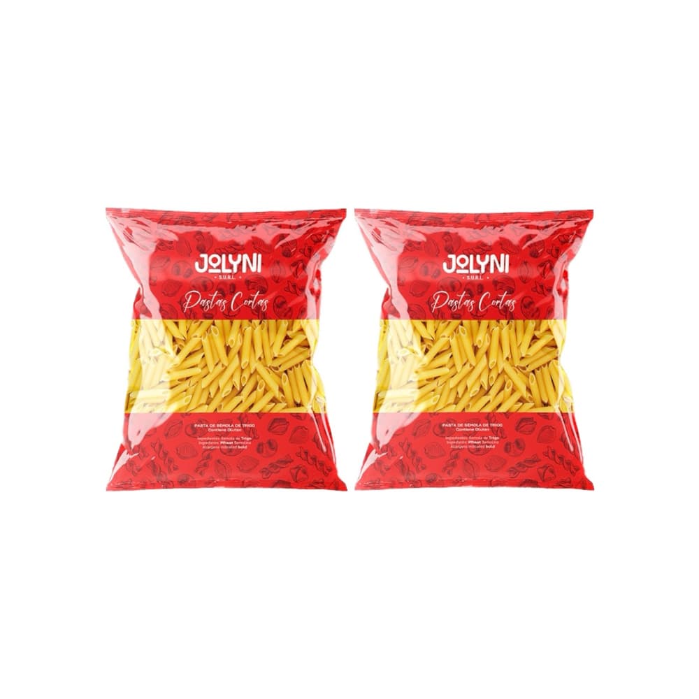 Pastas cortas - Penne Rigate Jolyni (2 x 400 g / 14.11 oz) - Miniatura 1