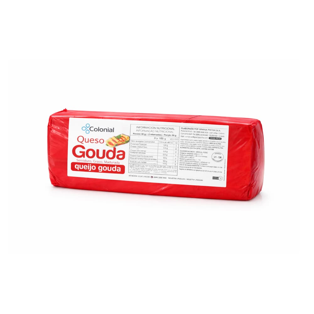 Queso gouda semiduro Colonial (3.5 kg / 7.71 lb) - Imagen 1