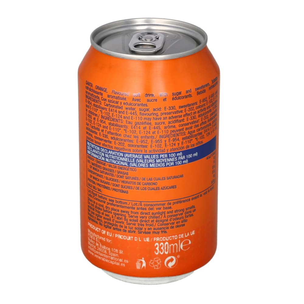 Refresco gaseado de naranja Santa (330 ml) - Miniatura 3