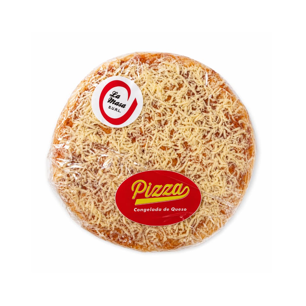 Pizza de queso precocida congelada La Masa (20 cm) - Miniatura 1