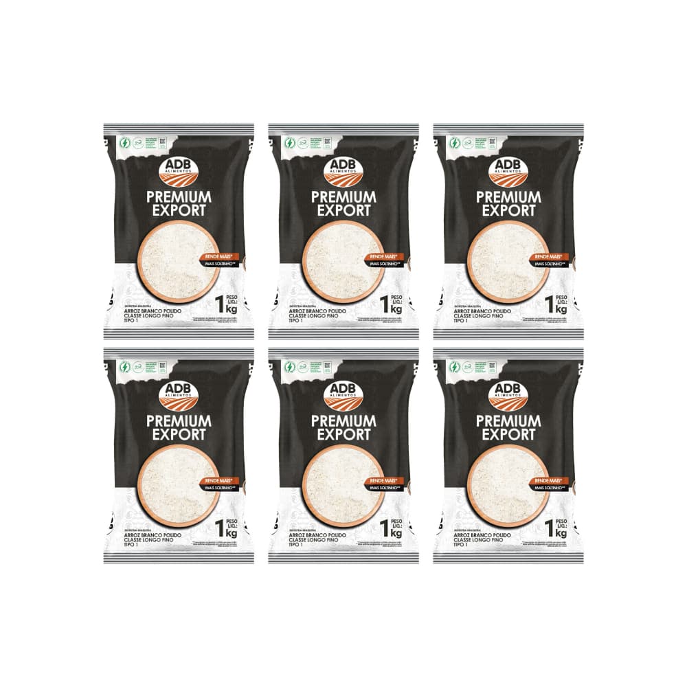 Arroz largo ADB Premium (6 x 1 kg / 2.2 lb) - Miniatura 1
