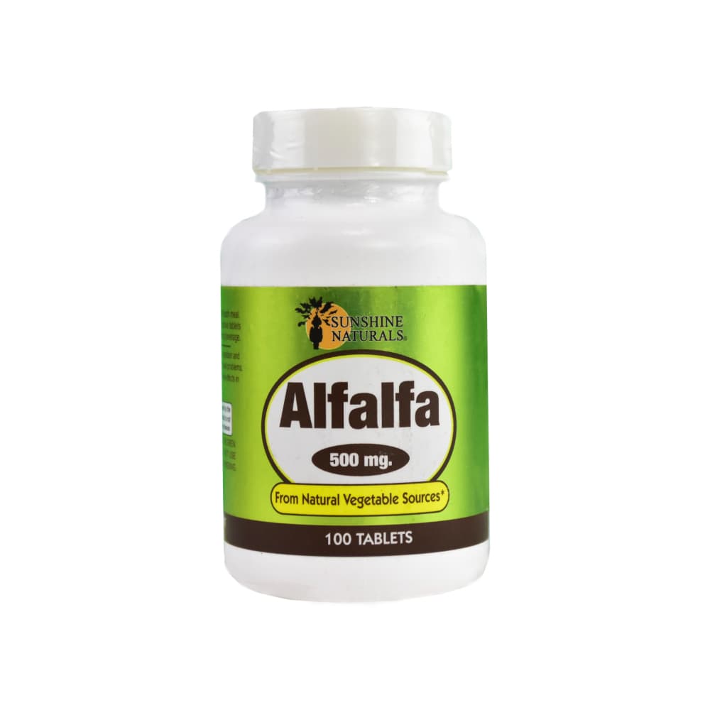 Alfalfa 500 mg Sunchine Naturals (100 tabletas) - Miniatura 4