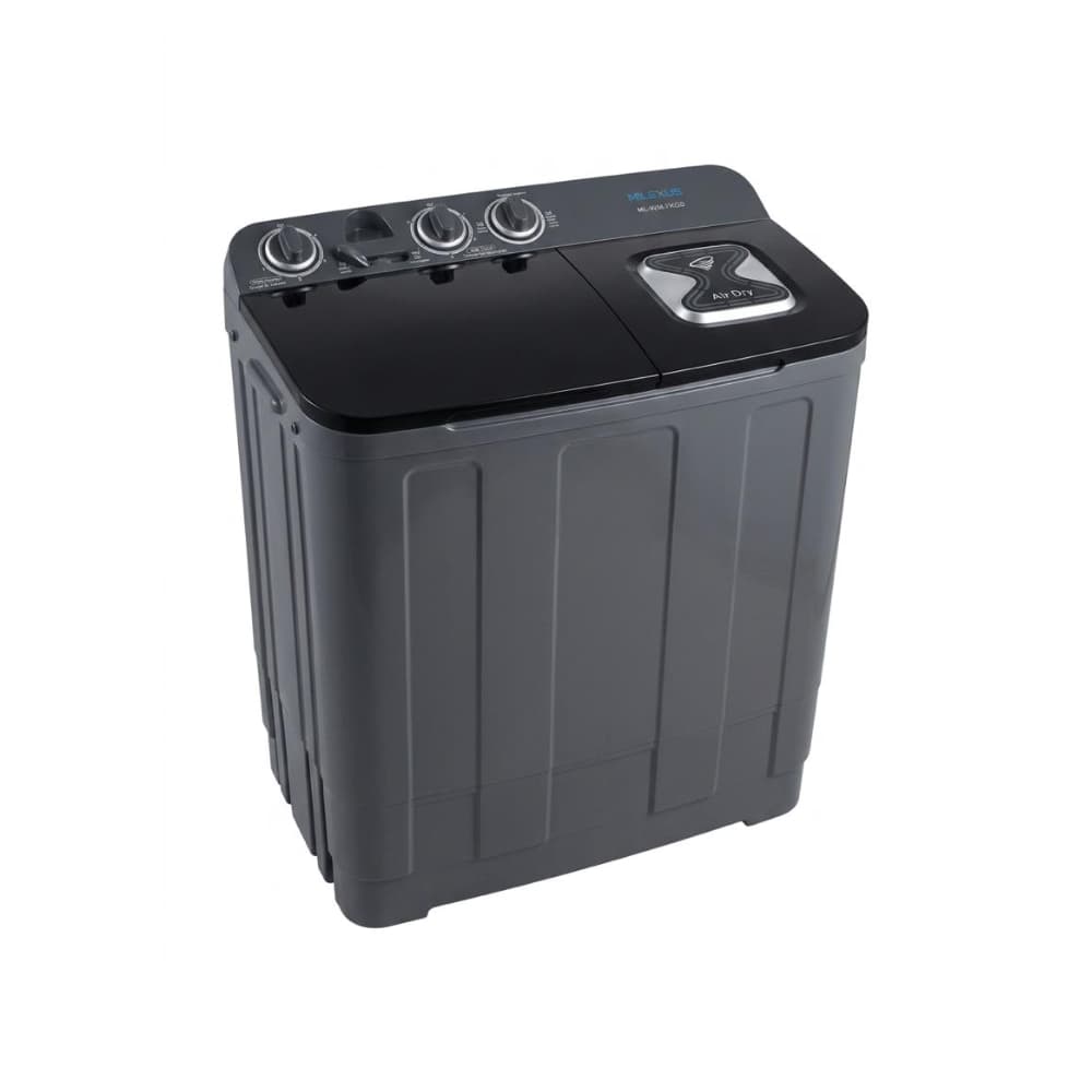 Lavadora semiautomática de doble tina 7 kg color gris Milexus ML-WM-7KGS - Miniatura 1