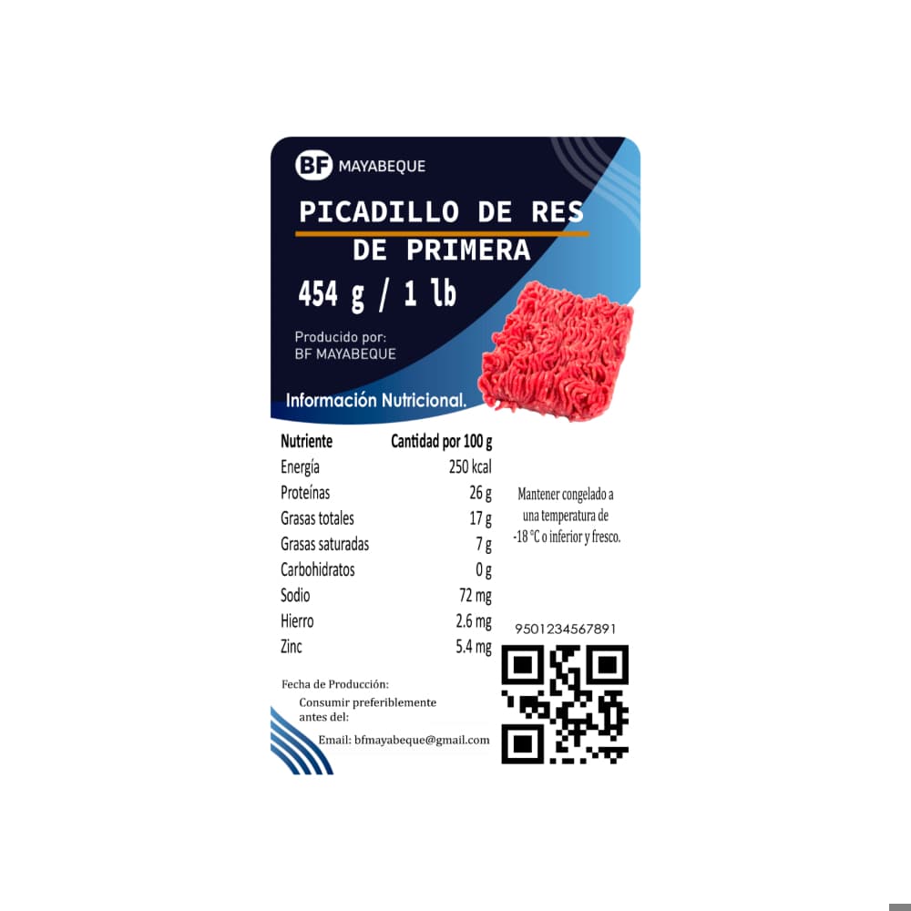Picadillo de res de primera BF Mayabeque (454 g / 1 lb) - Miniatura 3