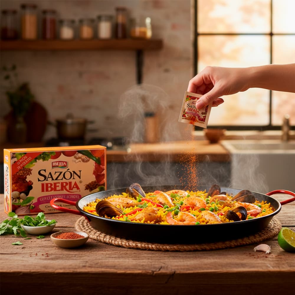 Sazón con culantro y achiote Iberia (100 g / 3.52 oz) - Miniatura 3