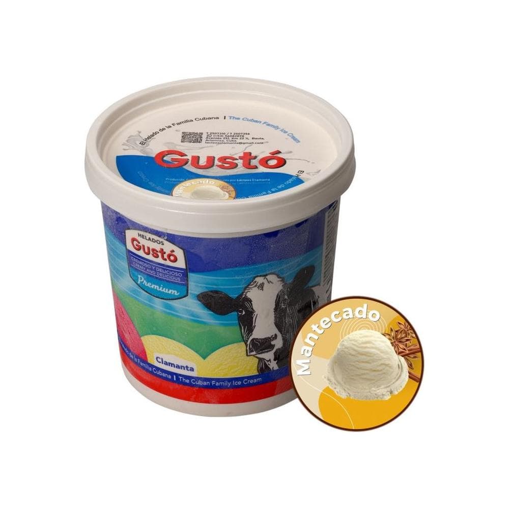 Helado Premium de mantecado Gustó (1 L) - Miniatura 2