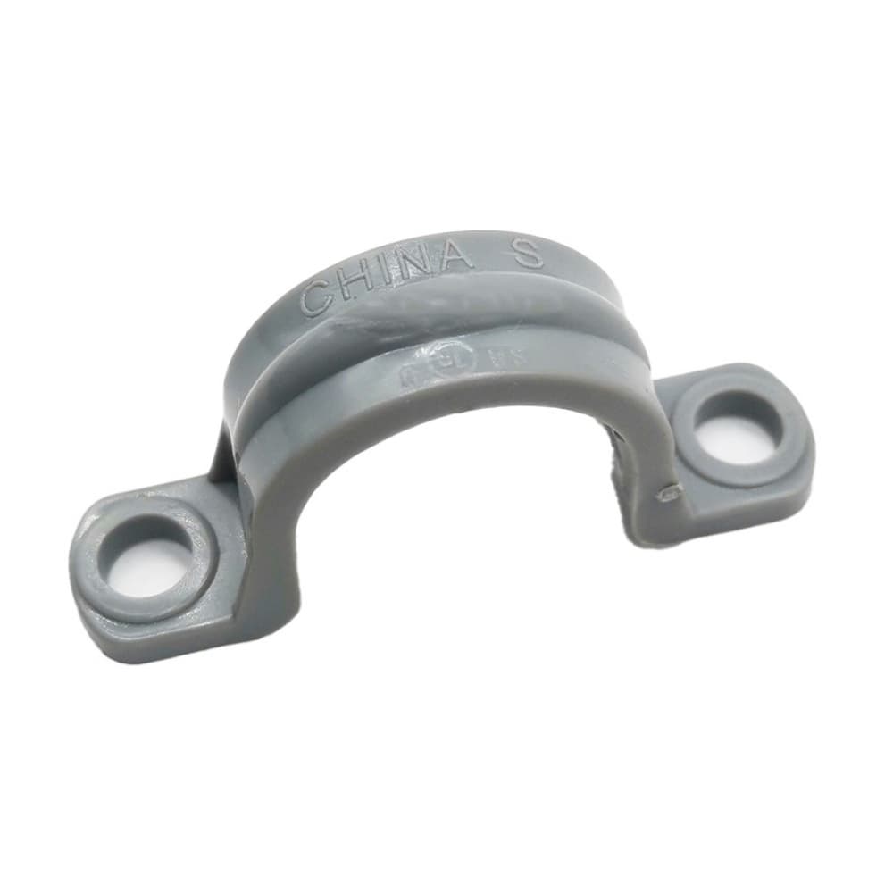 Abrazadera de 2 orificios de 1-1/2” PVC Malu - Imagen 1