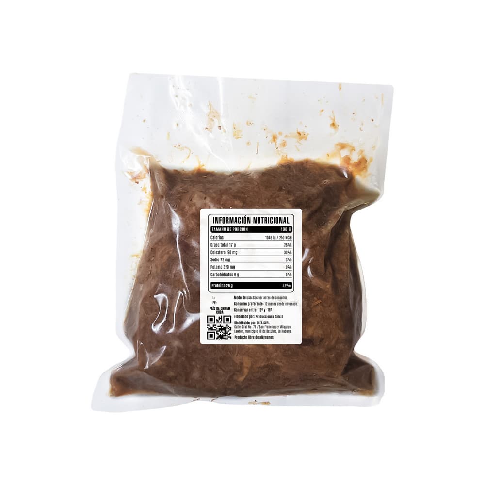 Carne de res -ropa vieja- precocida Cosecha Real (1 kg / 2.2 lb) - Miniatura 3