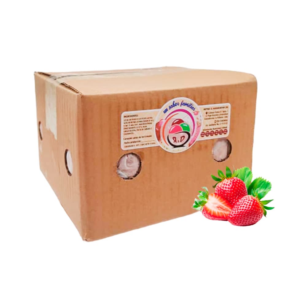 Helado sabor fresa R&D (4 L) - Miniatura 4