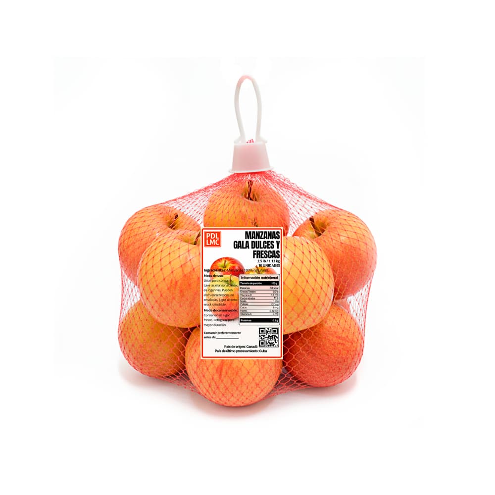 Manzanas Gala dulces y frescas PDL LMC (2.5 lb / 1.3 kg) - Miniatura 2