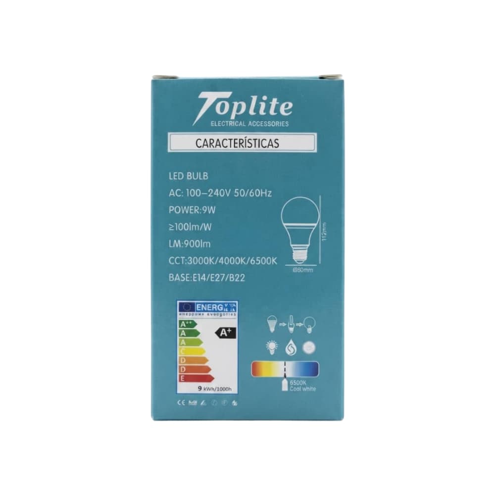 Bombillo Led 9 W Toplite - Miniatura 4