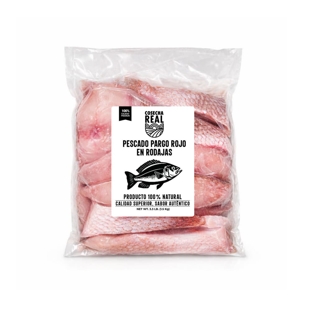 Pescado pargo rojo en rodajas Cosecha Real (1.5 kg / 3.3 lb) - Miniatura 2