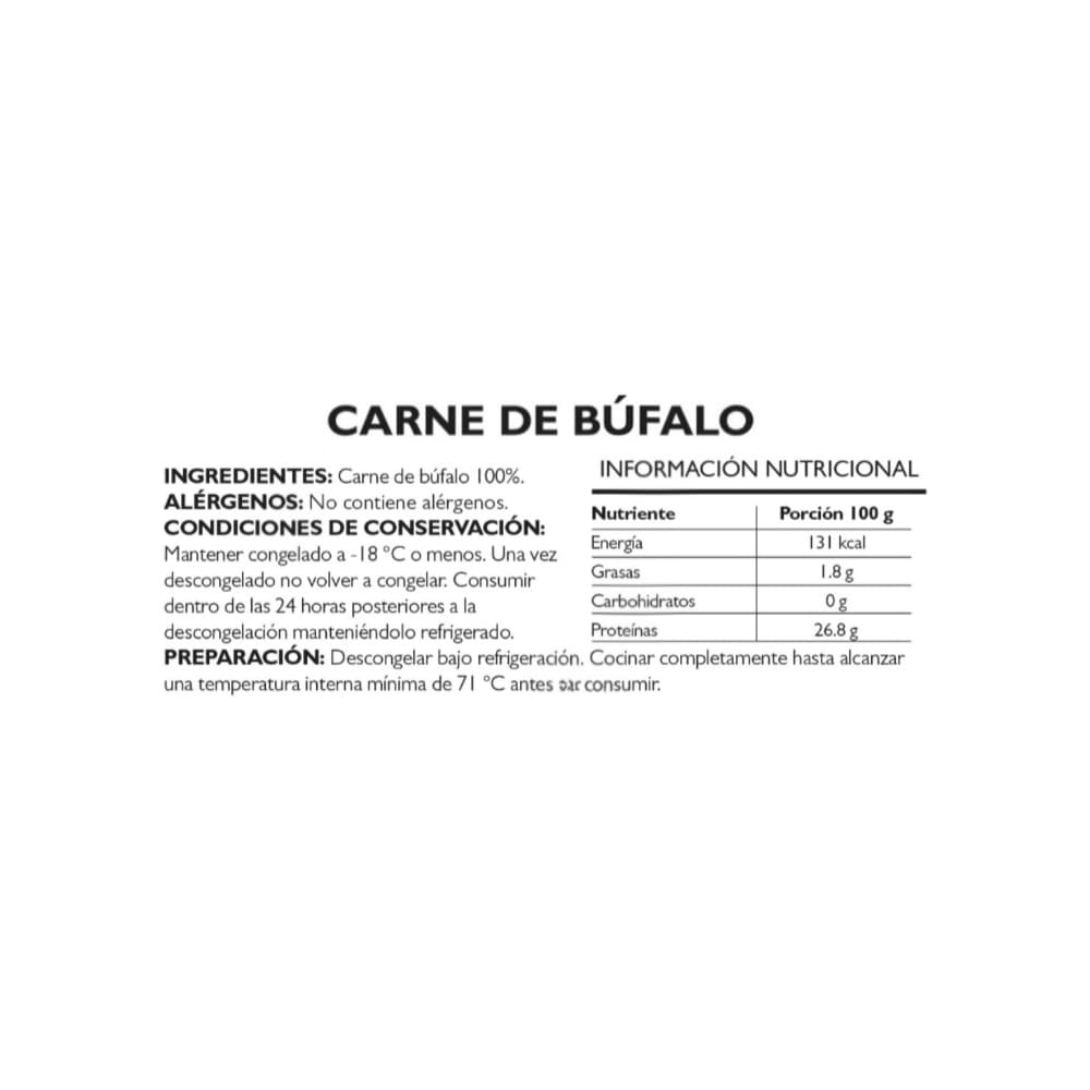 Carne de búfalo Pruébalo (1 kg / 2.2 lb) - Miniatura 3